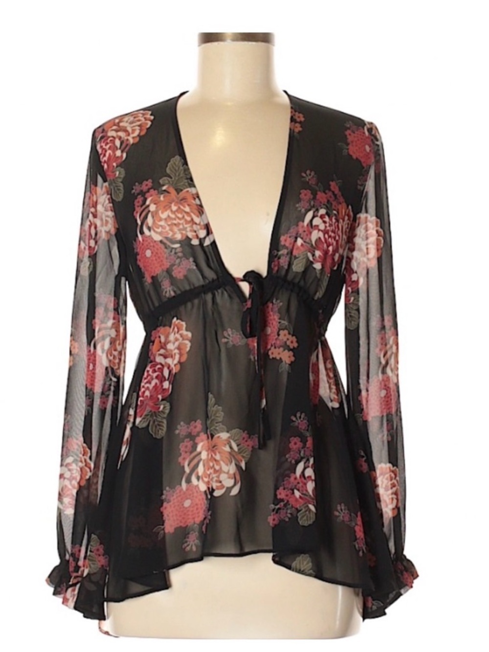 Express chiffon floral blouse